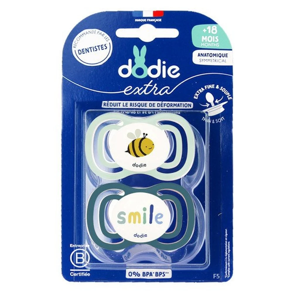 Dodie Sucette 18mois Duo Extra Fine Vert F6