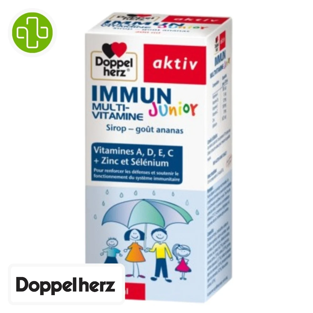 Doppel Herz Aktiv Immun Multi Vitamine Junior Sirop Gout Ananas 200ml