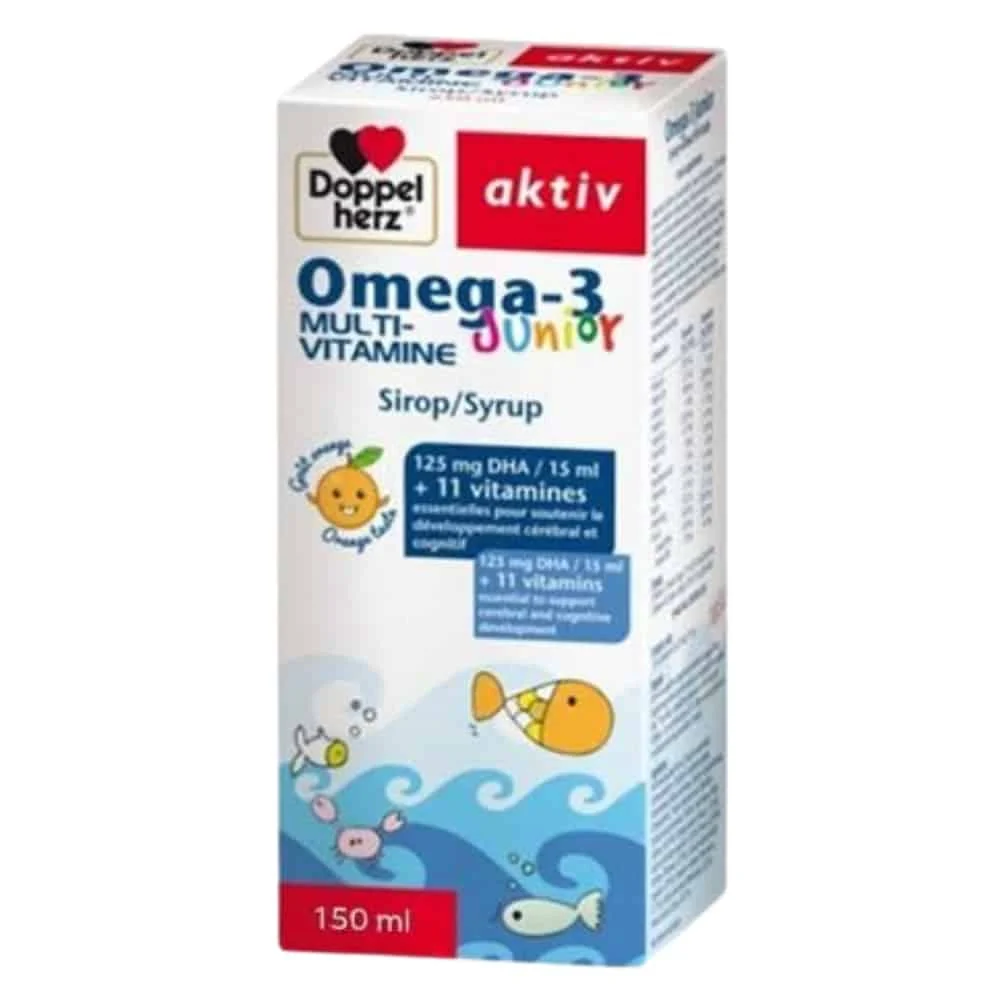 Doppel Herz Aktiv Omega 3 Multi Vitamine Junior Sirop 150ml