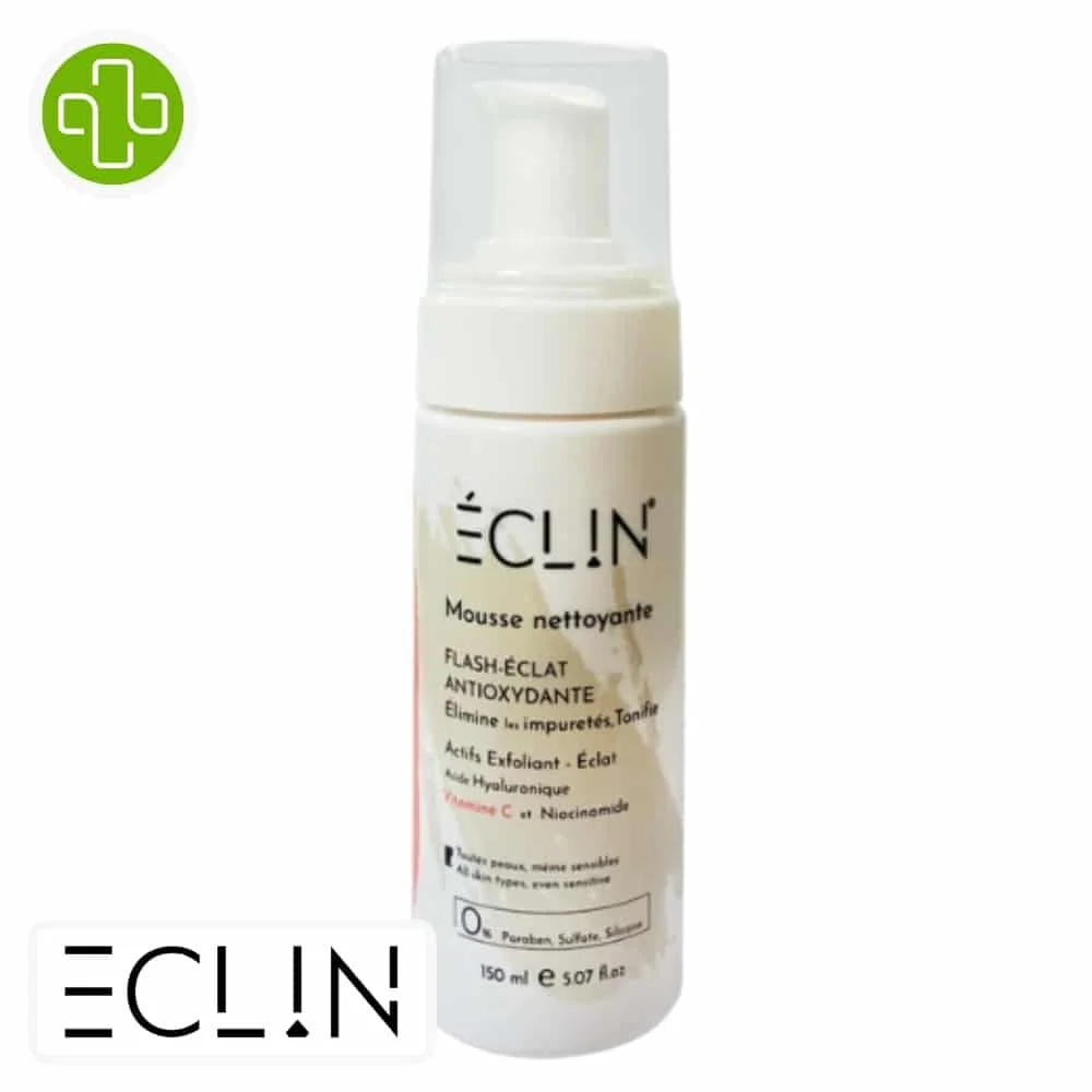 Eclin Mousse Nettoyante Flash Eclat Antioxydante 150ml