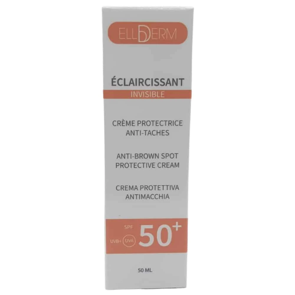 Ellderm Eclaircissant Creme Protectrice Invisible Anti Taches Spf50 50ml