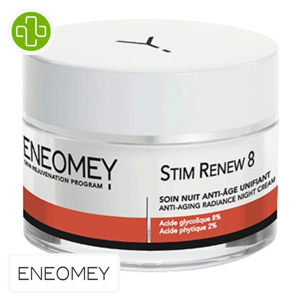 Eneomey Stim Renew 8 Soin De Nuit Anti Age Unifiante 50ml