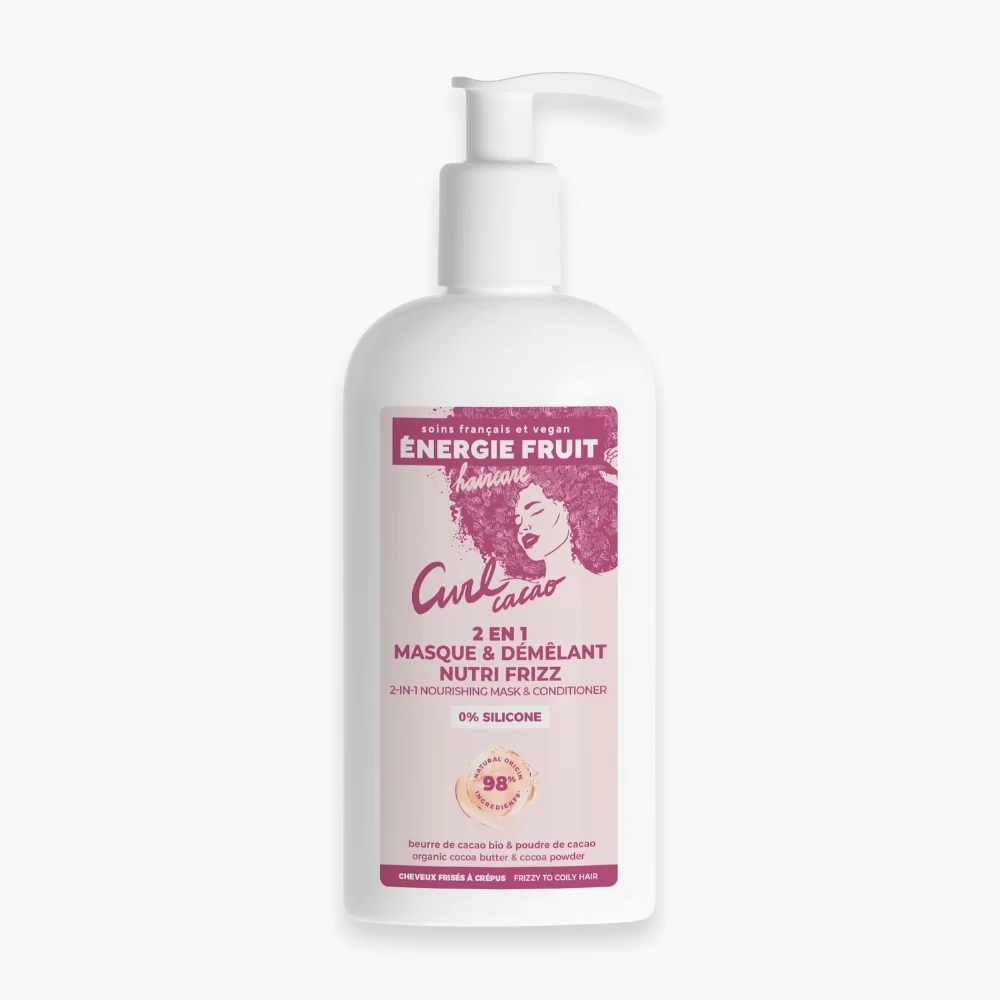 Energie Fruit Haircare Curl Cacao 2en1 Masque Et Demelant Nutri Frizz 300ml 5