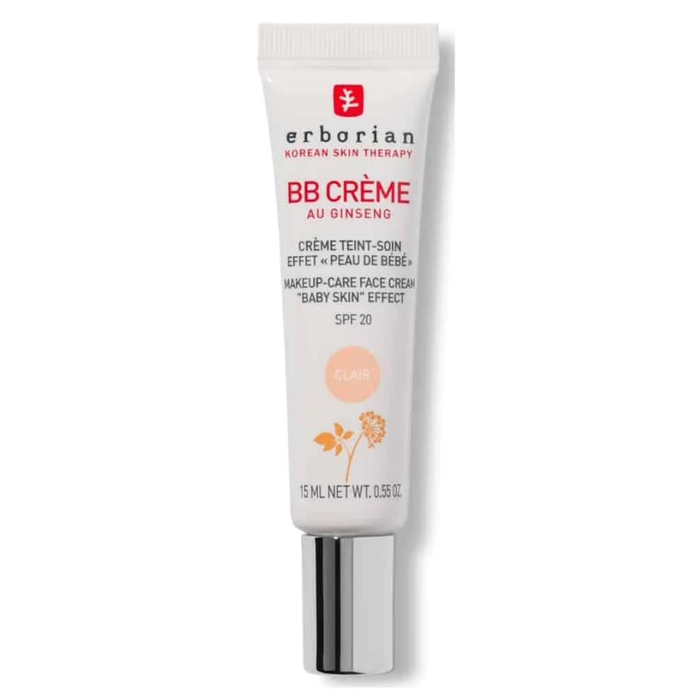 Erborian Bb Creme Teint Soin Effet Peau De Bebe Teinte Clair Spf20 15ml