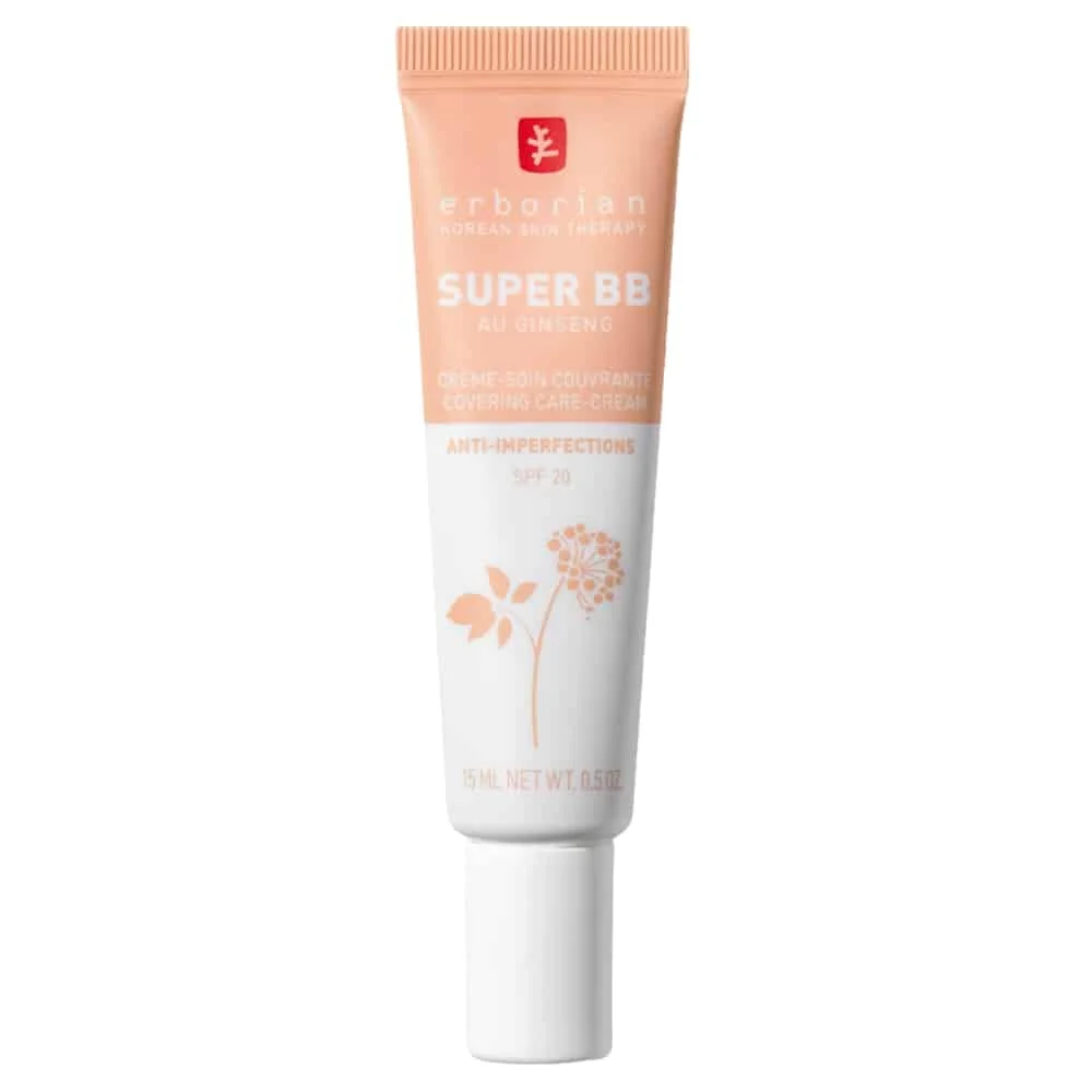 Erborian Super Bb Creme Soin Couvrante Anti Imperfections Teinte Caire Spf20 15ml