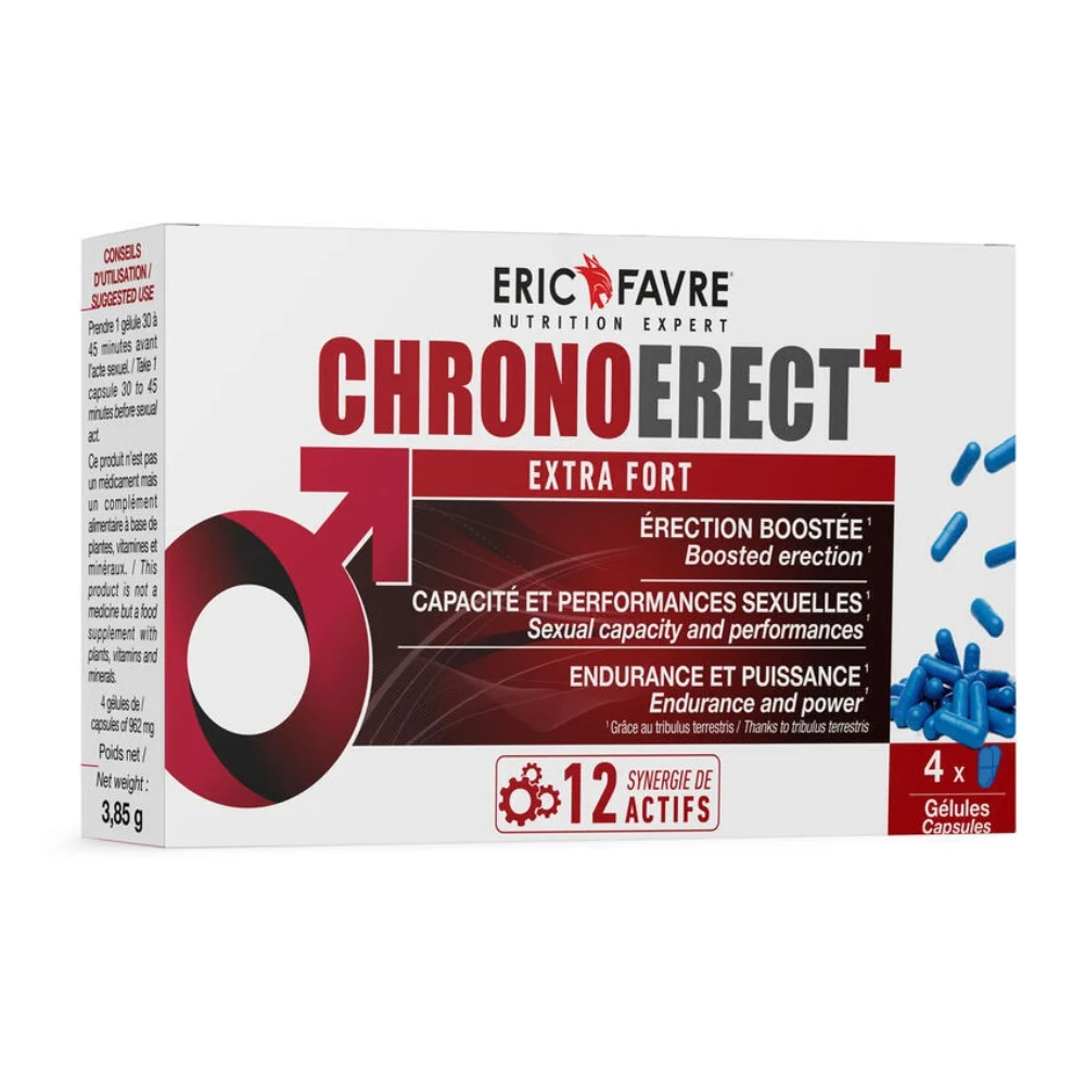 Eric Favre Chronoerect Extra Fort 4 Gelules Pour Tonus Sexuel