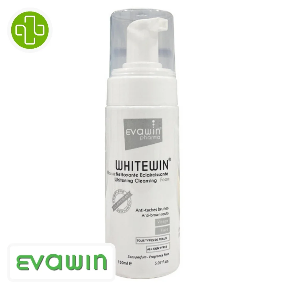 Evawin Pharma Whitewin Mousse Nettoyante Eclaircissante 150ml