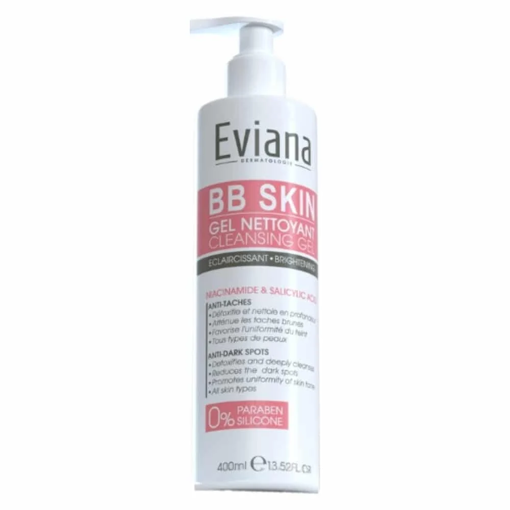 Eviana Bb Skin Gel Nettoyant Eclaircissant 400ml