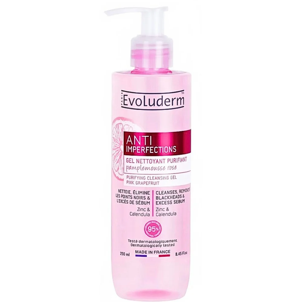 Evoluderm Gel Nettoyant Purifiant Anti Imperfection 250ml