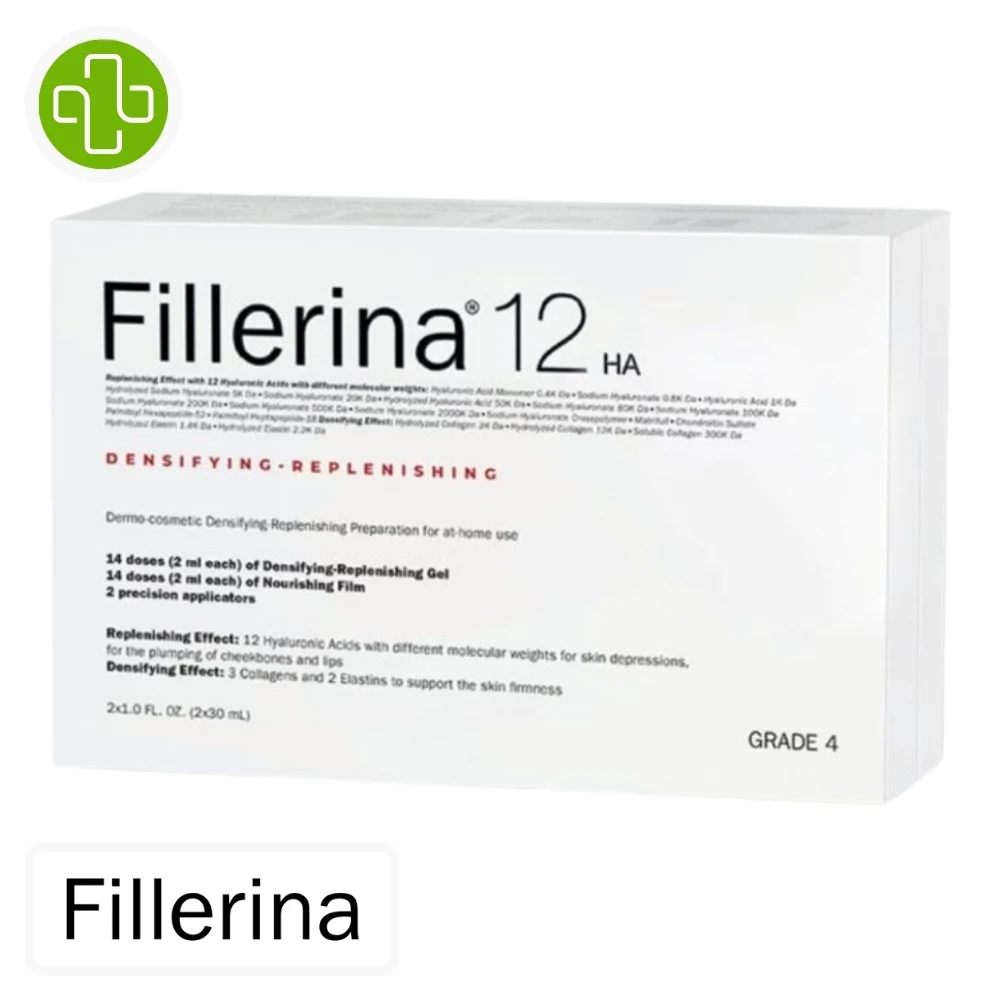 Fillerina 12 Ha Pack Dermo Cosmetique Grade 4 Densifiant Et Reconstituant 1u