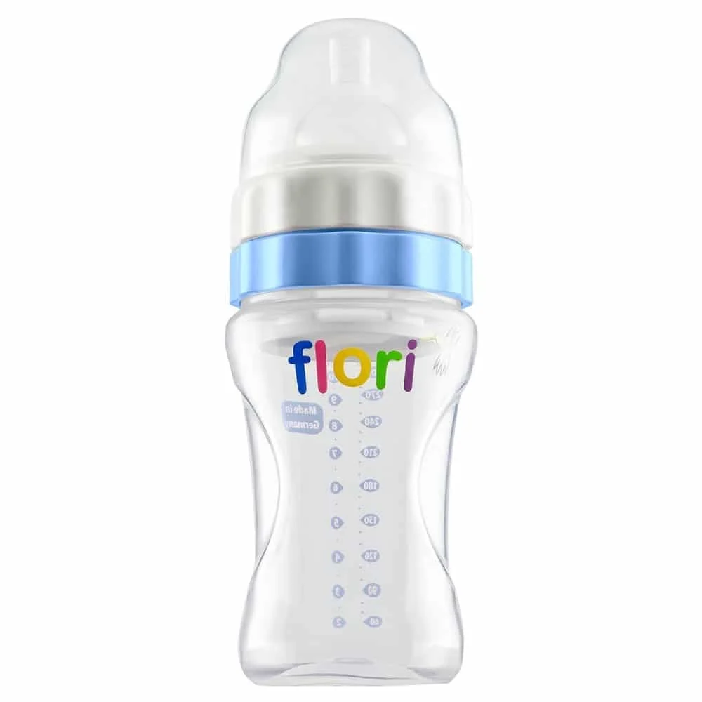 Flori Mix Et Go Biberon Bleu 300ml