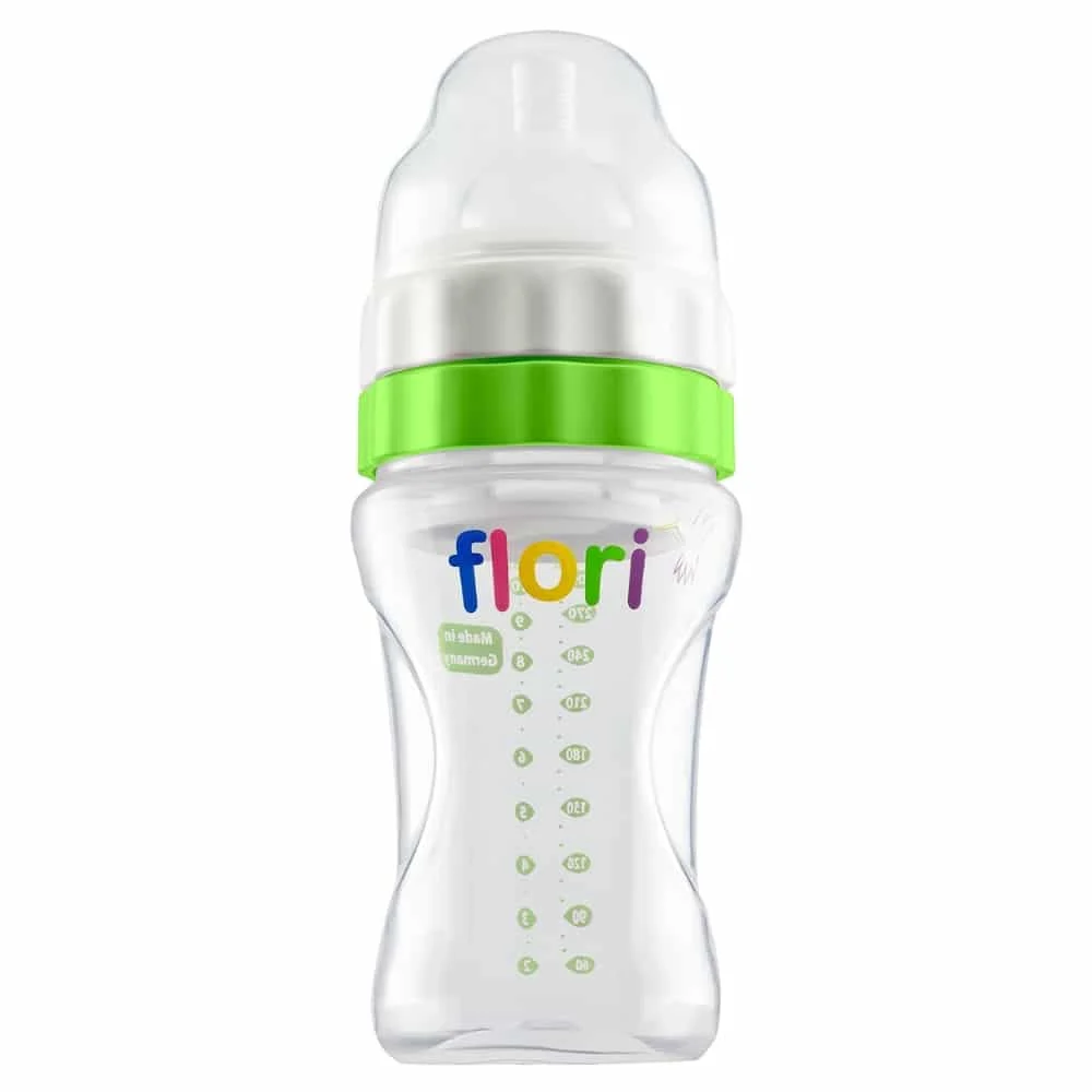 Flori Mix Et Go Biberon Vert 300ml