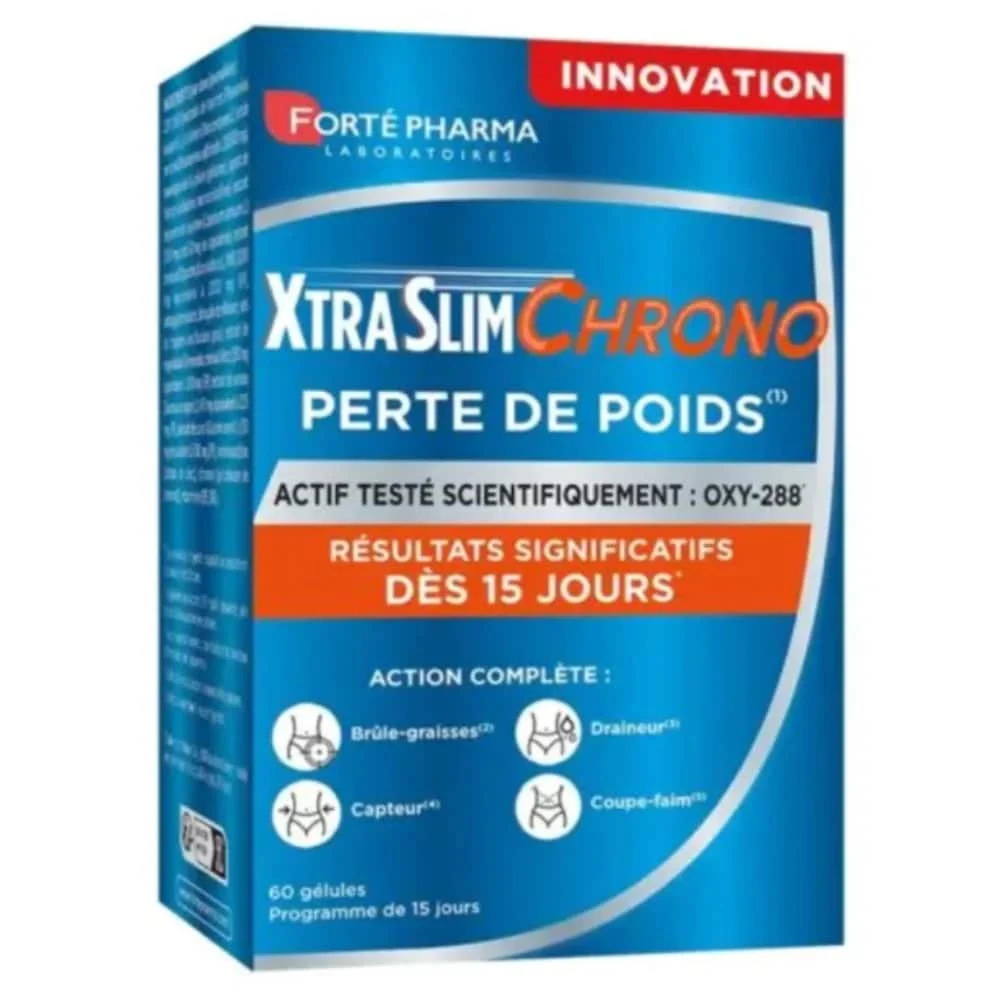Forte Pharma Xtraslim Chrono Perte De Poids Action Complete 60 Gelules