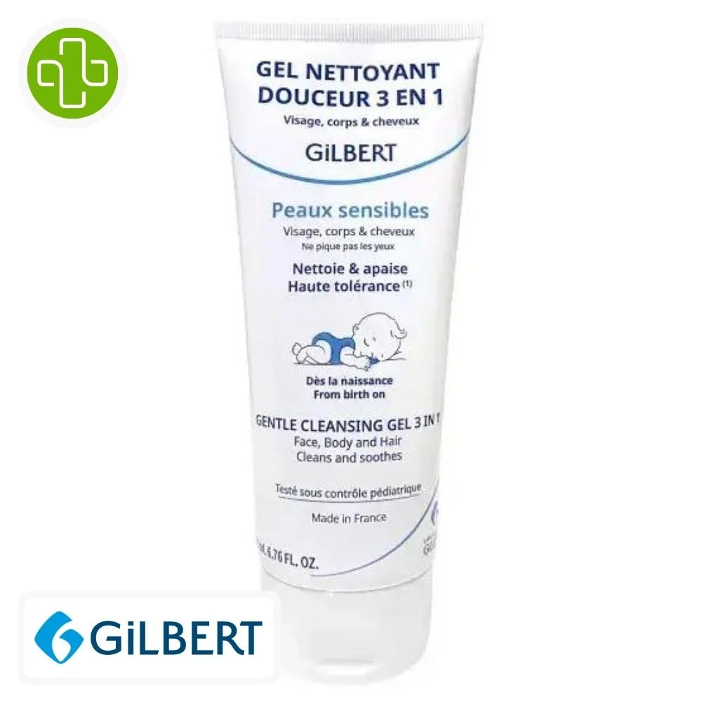 Gilbert Gel Nettoyant Douceur 3en1 200ml