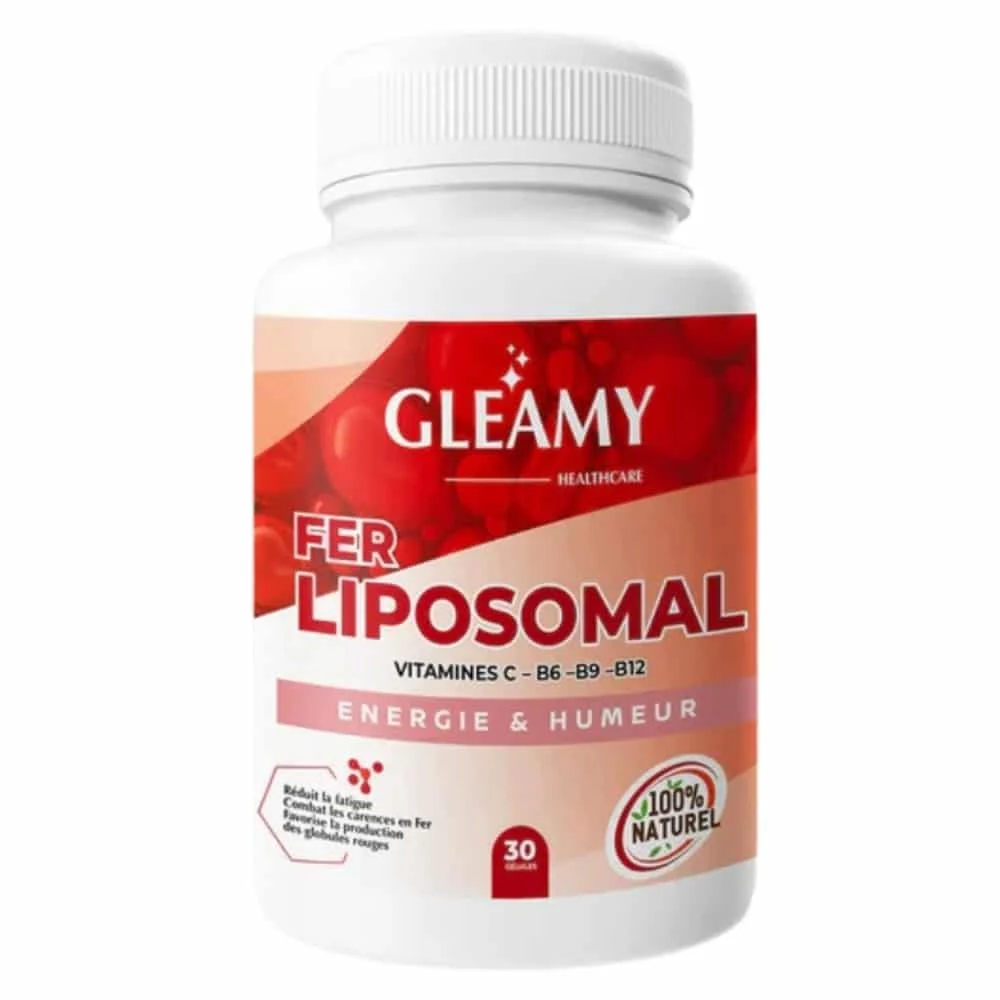 Gleamy Fer Liposomal Vitamine C B6 B9 Et B12 Energie Et Humeur 30 Gelules
