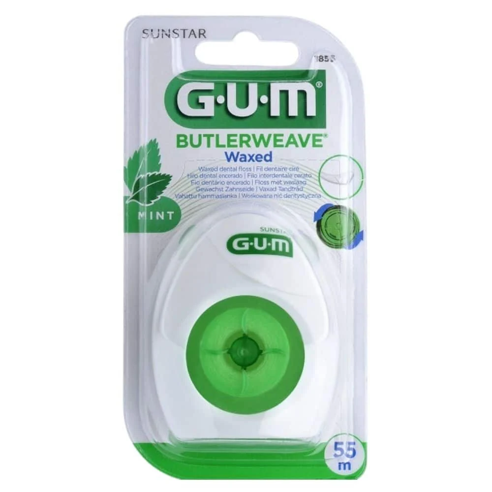 Gum Butlerweave Menthole Cire Fil Dentaire