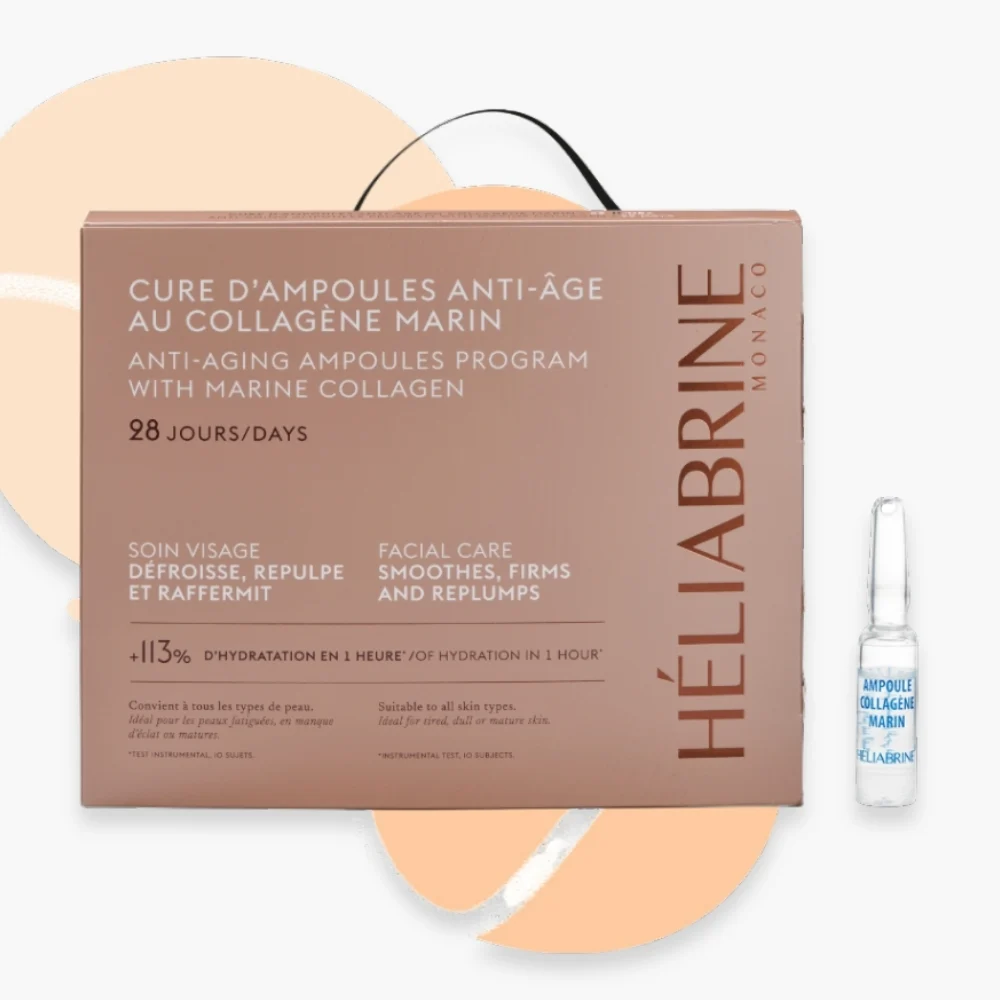 Heliabrine Cure Anti Age Au Collagene Marin Ampoules 24u