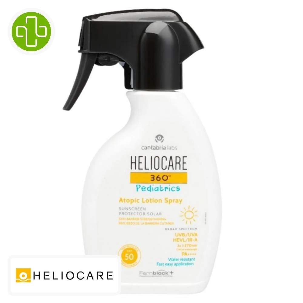 Heliocare 360 Pediatrics Lotion Spray Solaire Peau Atopique Spf50 250ml