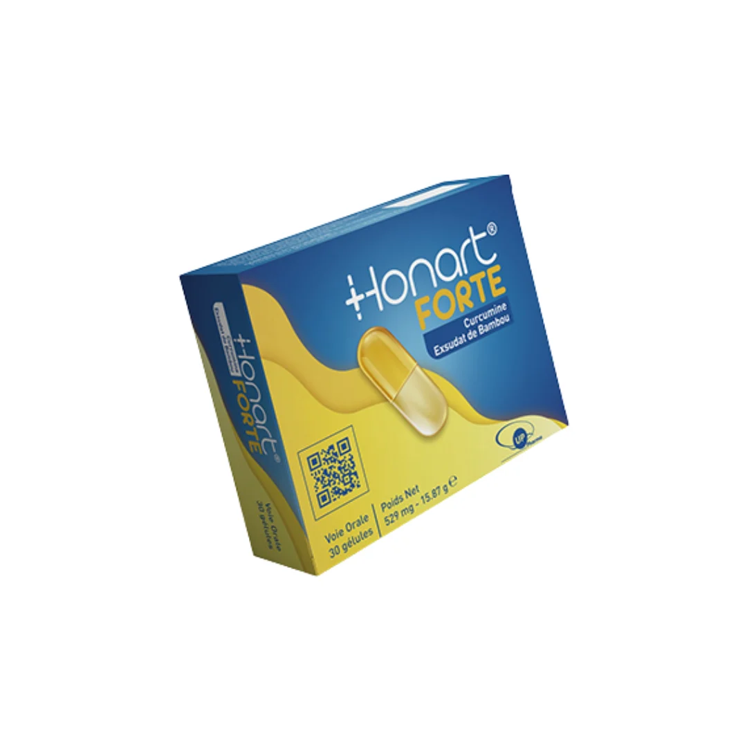 Honart Forte Curcumine Exsudat De Bambou Boite 30 Gelules