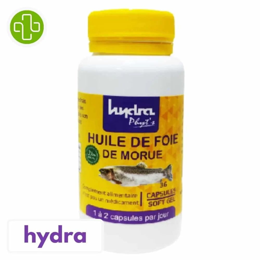 Hydra Plus Huile De Foie De Morue 36 Gelules