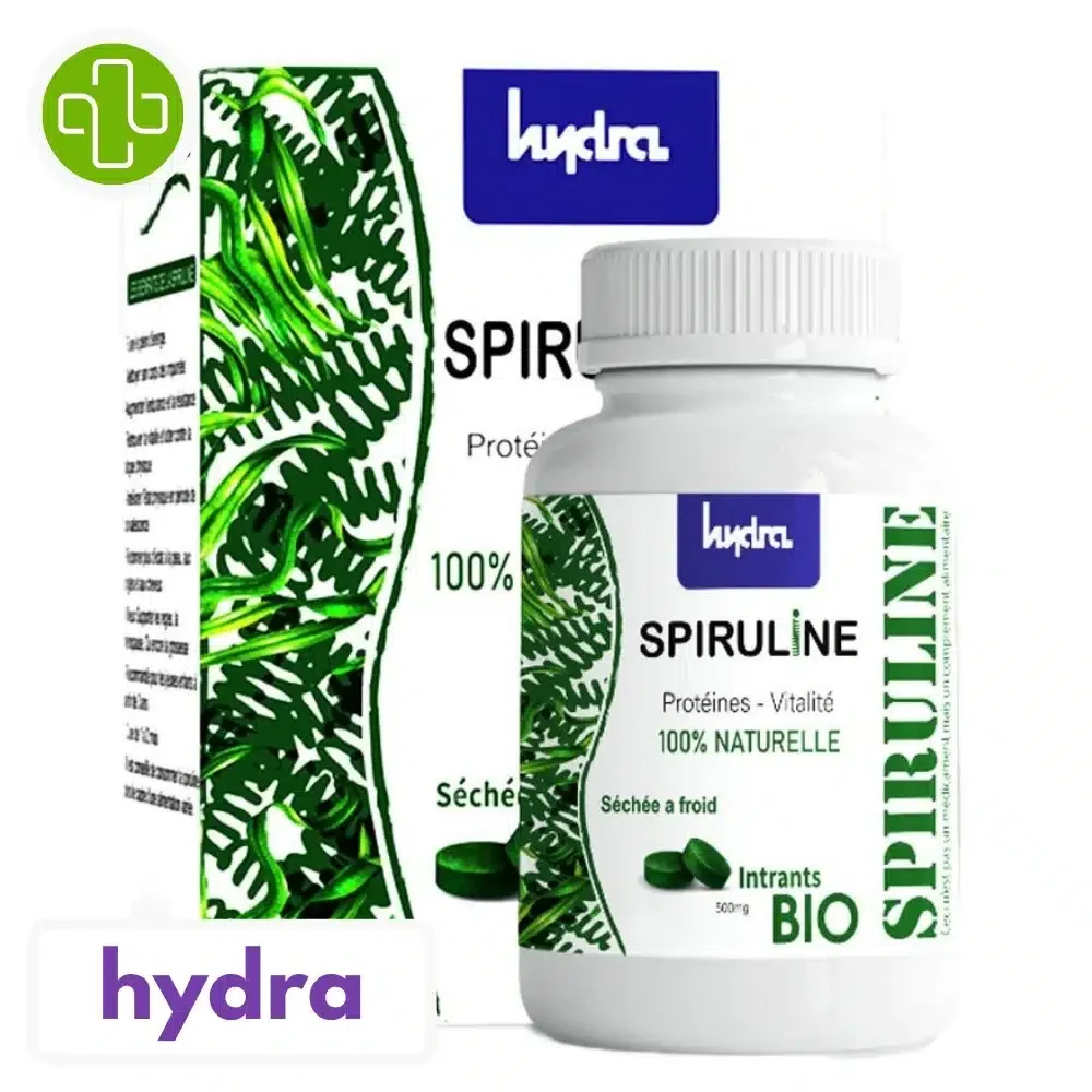 Hydra Plus Spirumax Spiruline Naturelle 120 Comprimes