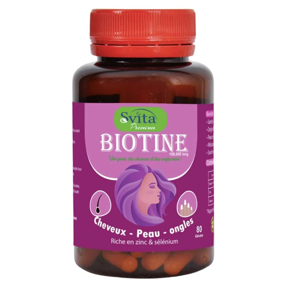 Svita Premium Biotine Cheveux Peau Et Ongles Gelules 40 Gelules
