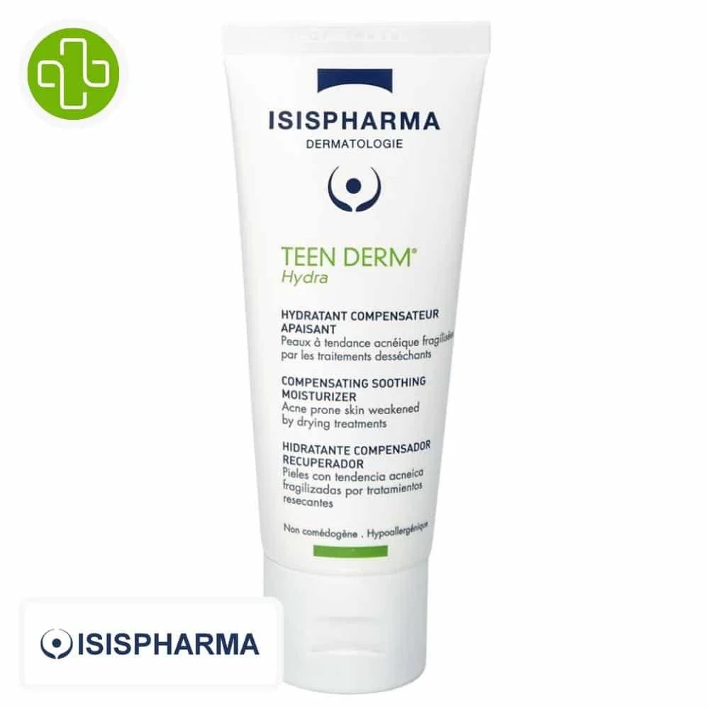 Isispharma Teen Derm Hydra Hydratant Compensateur Apaisant 100ml