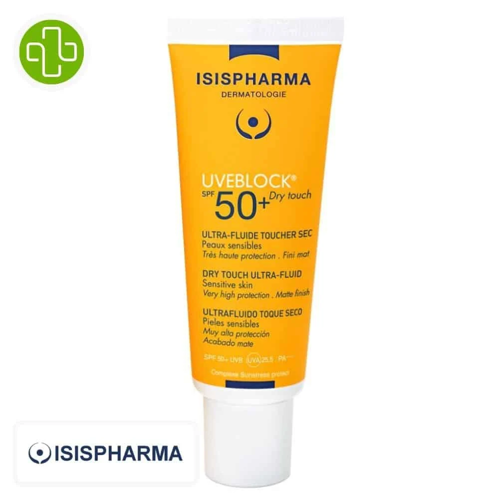 Isispharma Uveblock Ultra Fluide Toucher Sec Spf50 Teinte Claire 40ml