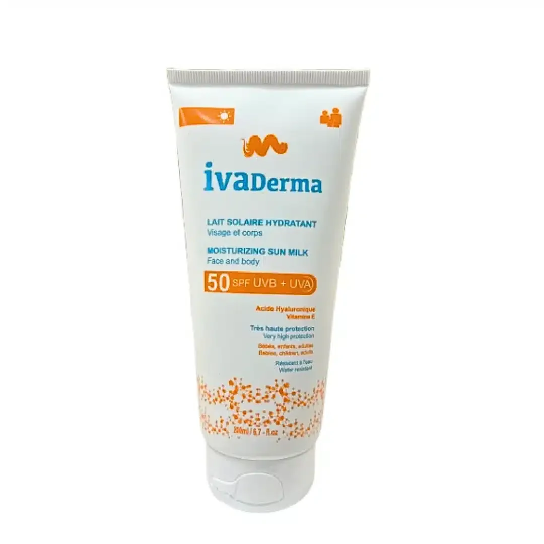 Ivaderma Lait Solaire Hydratant Spf50 200ml