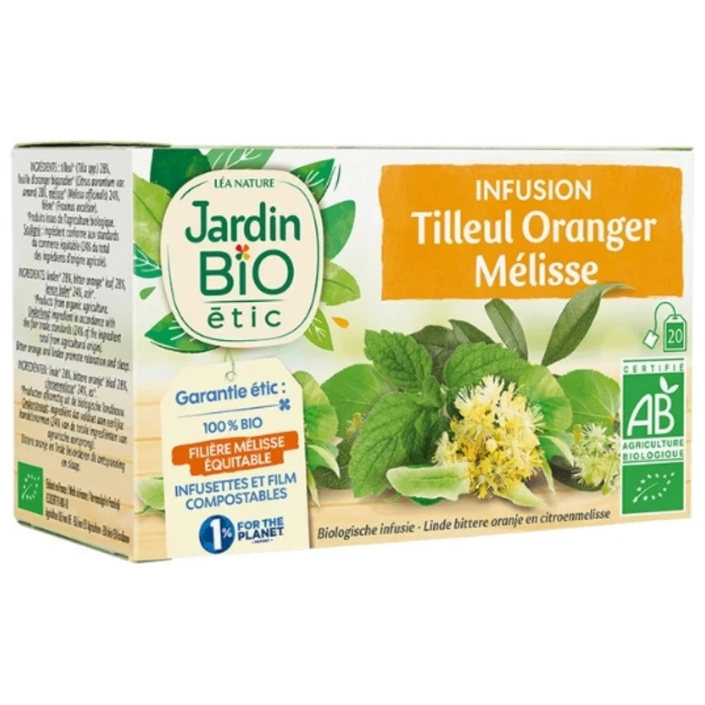 Jardin Bio Infusion Tilleul Oranger Et Melisse Bio 20u