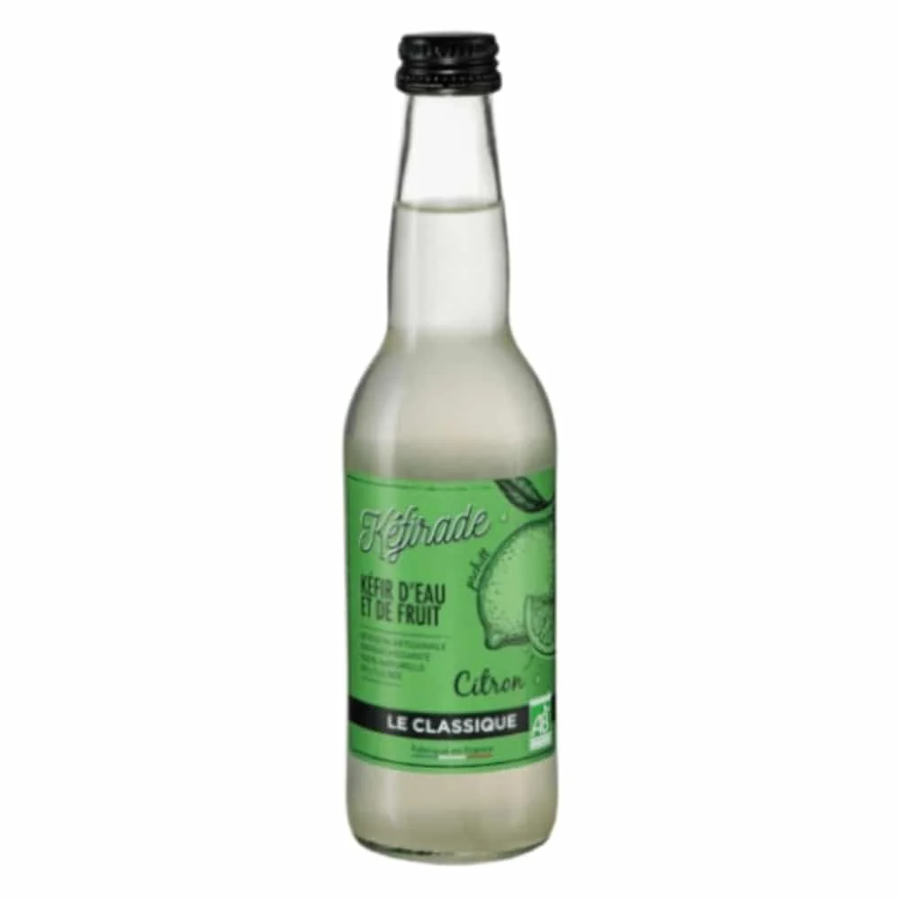 Kefirade Kefir D Eau Et De Fruit Le Classique Citron Bio 330ml