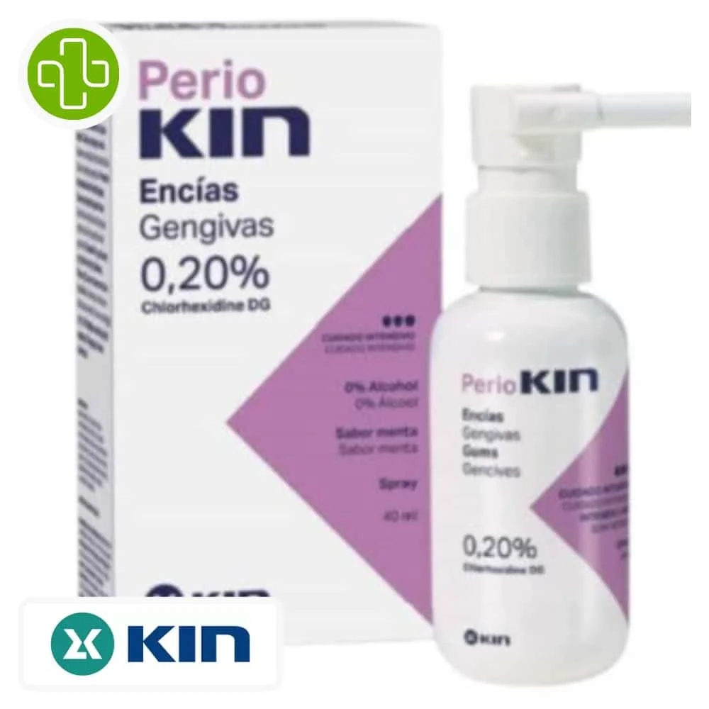 Kin Perio Gencives Gingivales Spray Buccal 02 Chlorhexidine Soin Intensif 40ml