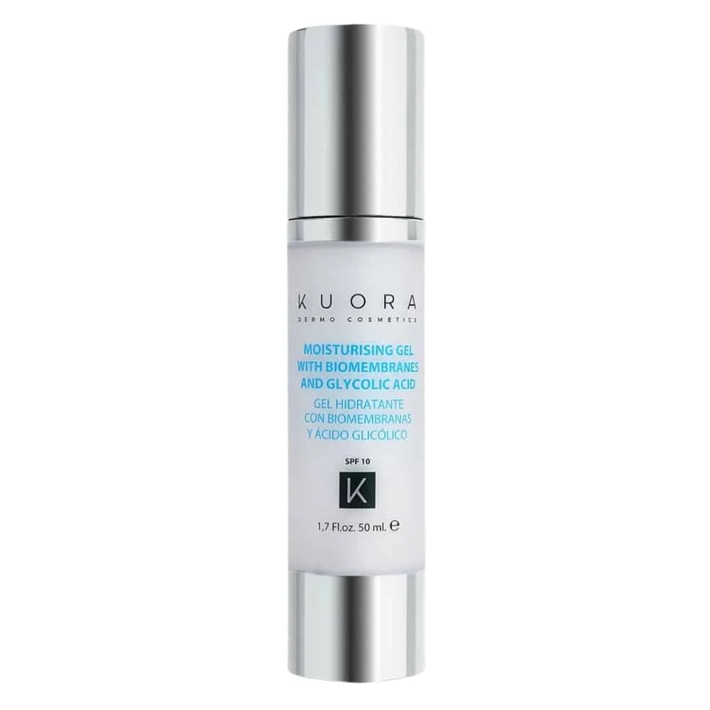 Kuora Facial Line Gel Hydratant Aux Biomembranes Et A L Acide Glycolique Spf10 50ml