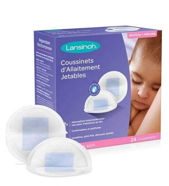Lansinoh Coussinets D Allaitement Jetables Blue Lock 24u