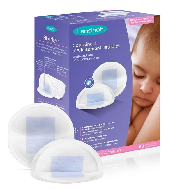 Lansinoh Coussinets D Allaitement Jetables Blue Lock 60u