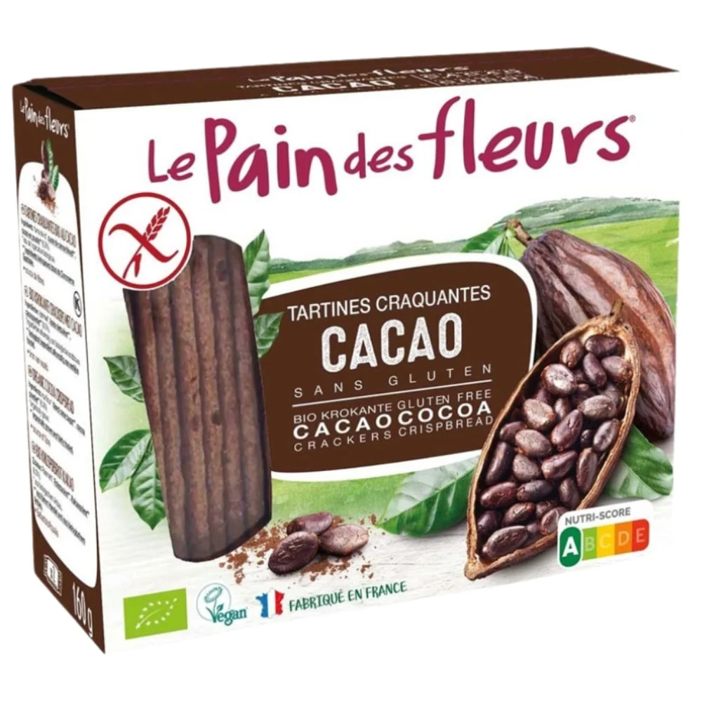 Le Pain Des Fleurs Tartines Craquantes Au Cacao Sans Gluten 150g
