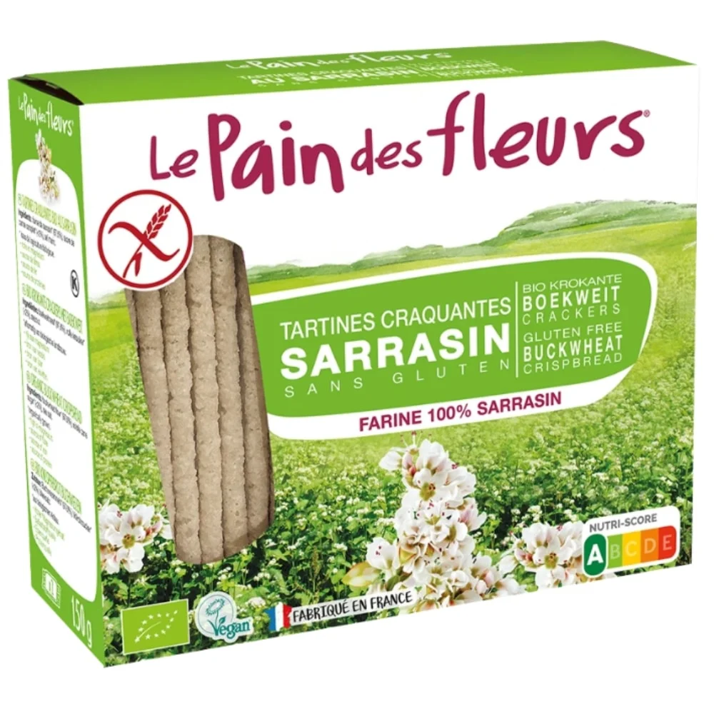 Le Pain Des Fleurs Tartines Craquantes Au Sarrasin Bio Sans Gluten 100 Gf