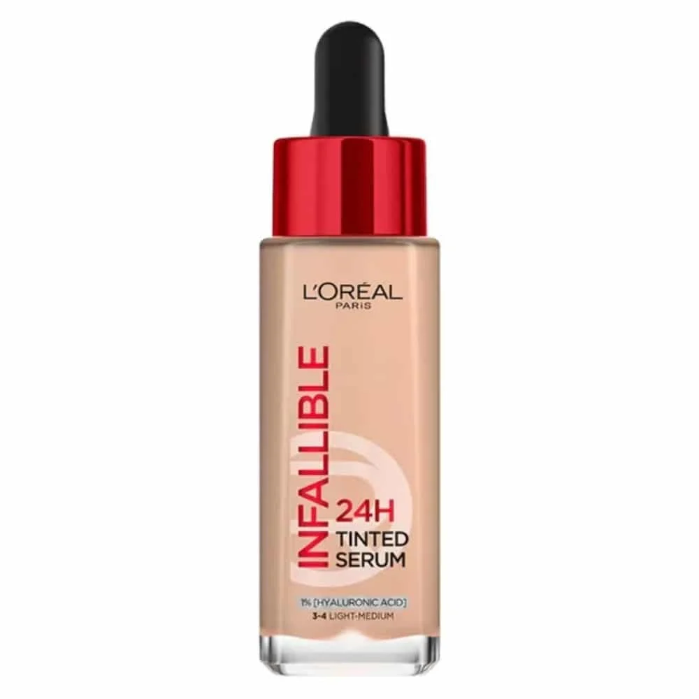 L Oreal Paris Infaillible Fond De Teint Serum Teinte 3 4 Light Medium 24h 30ml