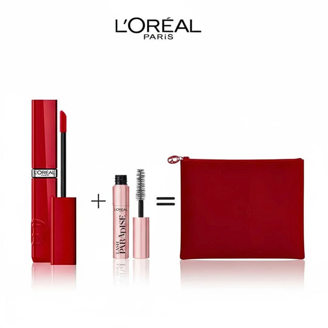 L Oreal Paris Laque Resistance 420 Rougemini Lash Paradise Trouse Rouge Pack