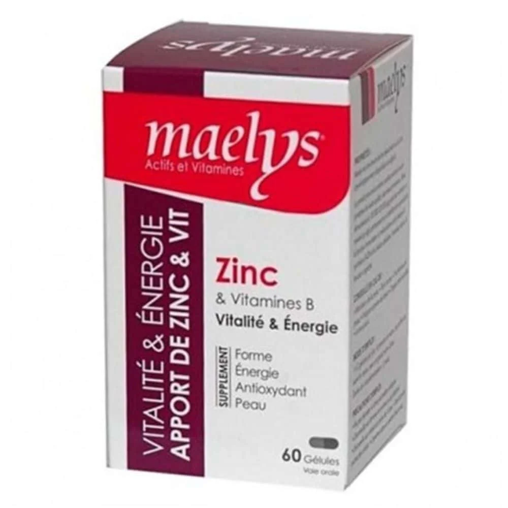 Maelys Zinc Et Vitamines B Vitalite Et Energie 60 Gelules