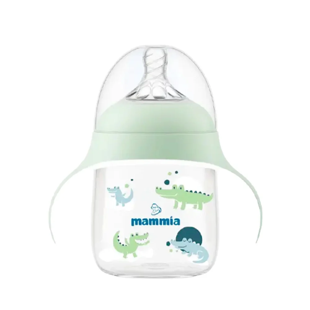 Mammia Biberon Evolutif 2 En 1 A Poignee Ergonomique 300ml