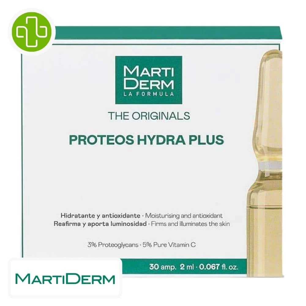 Marti Derm The Originals Proteos Hydra Plus Hydratant Et Antioxydant Ampoules 10x2ml