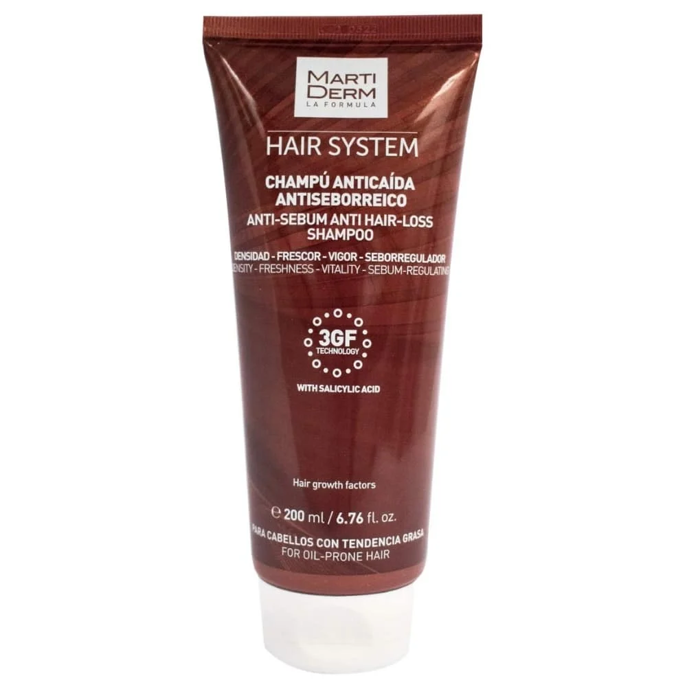 Marti Derm Hair System Shampoing Anti Chute Et Seboregulateur 200ml
