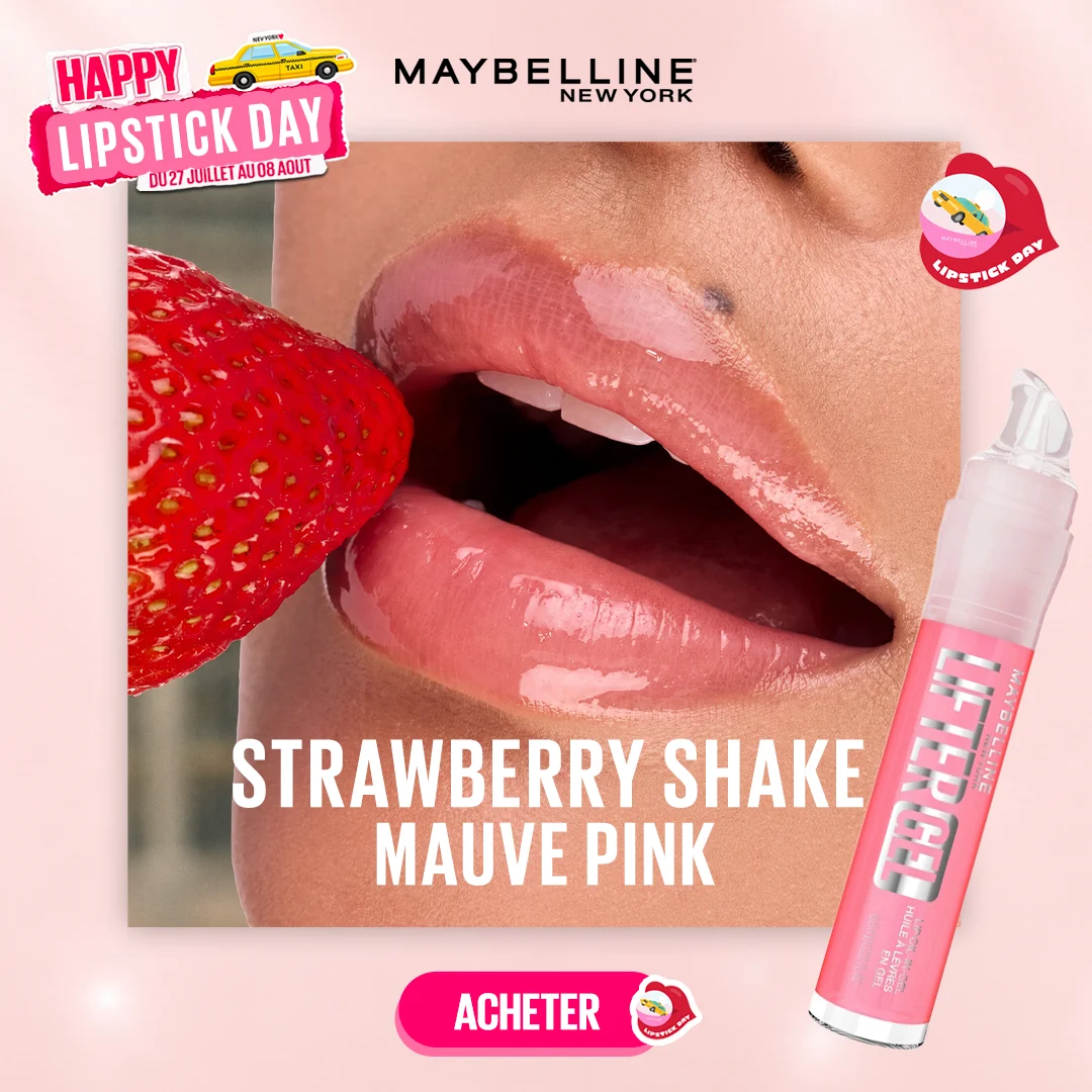 Maybelline Lifter Gel Oil In Gel Lip Gloss 006 Strawberry Shake