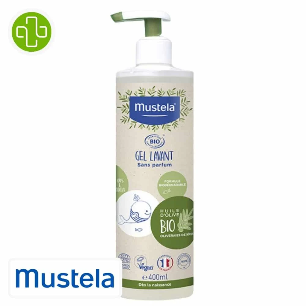 Mustela Bio Gel Lavant Sans Parfum 400ml
