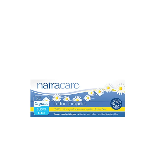 Natracare Tampons Super Plus Sans Applicateur 20 Unites