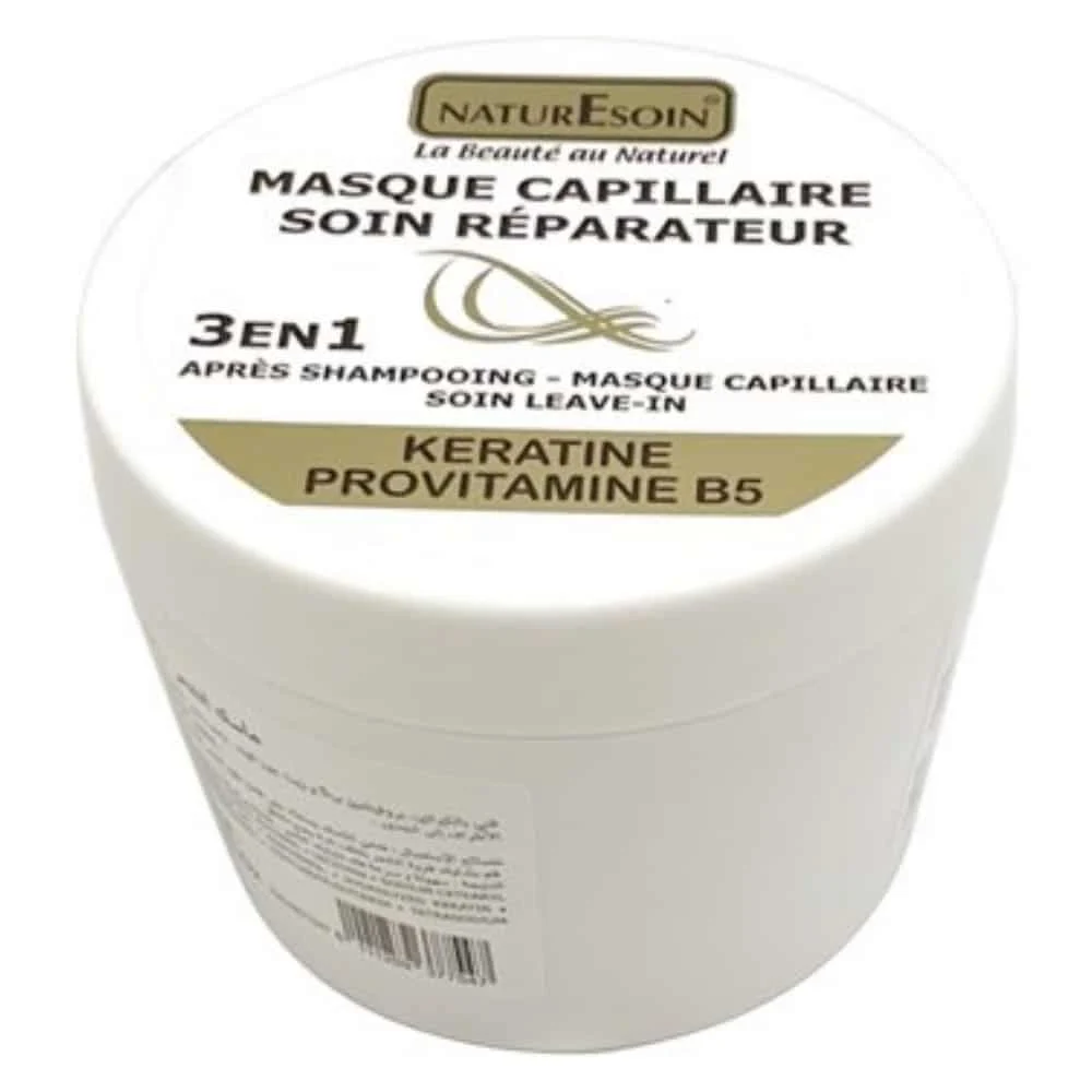 Naturesoin Masque Capilaire Soin Reparateur 3en1 Keratine Provitamine B5 250ml