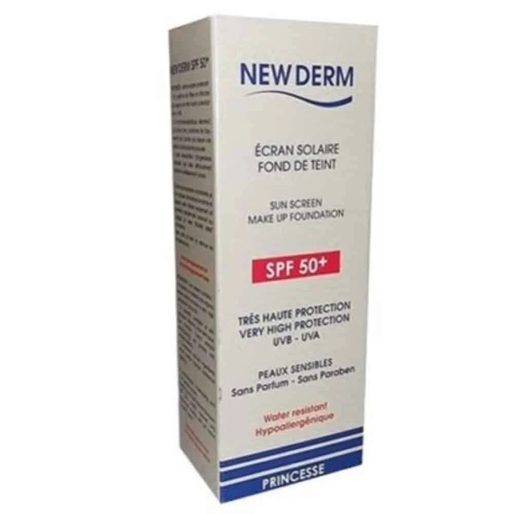 New Derm Ecran Solaire Fond De Teint Princesse Spf50 50ml