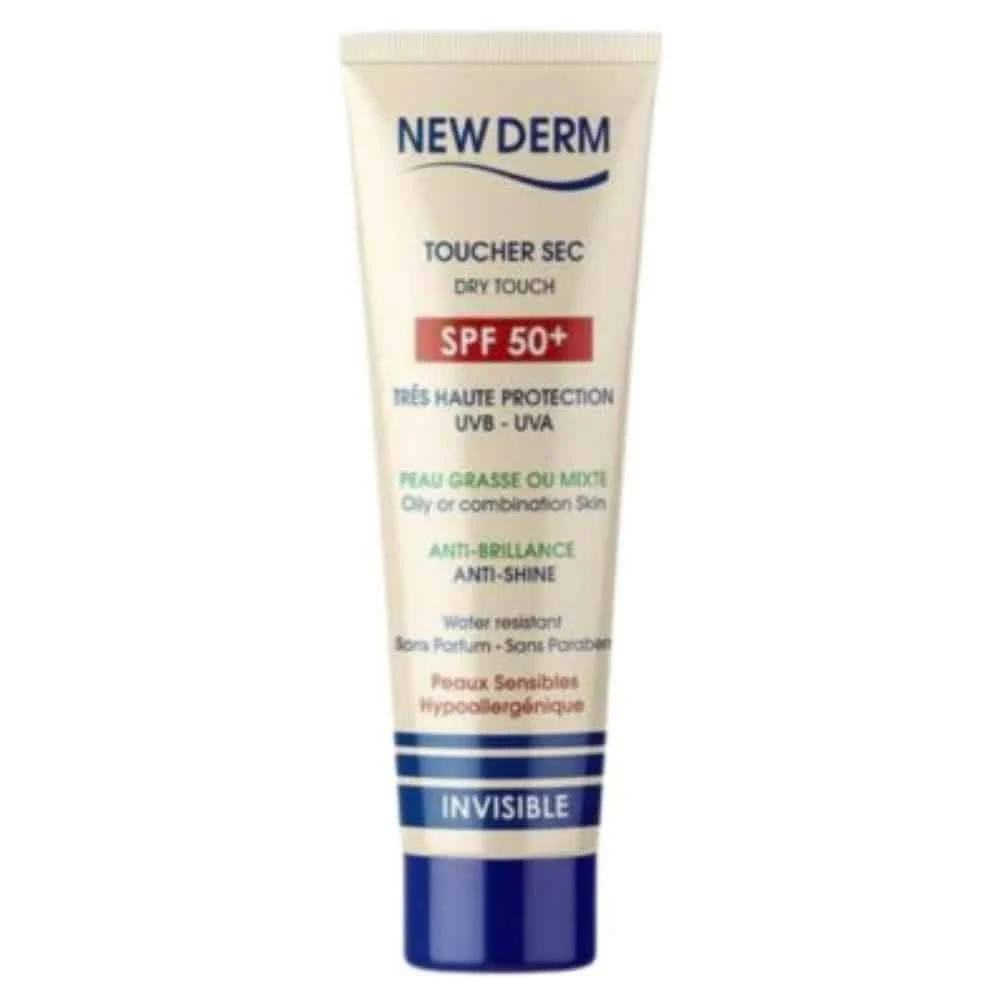 New Derm Ecran Solaire Toucher Sec Spf50 50ml