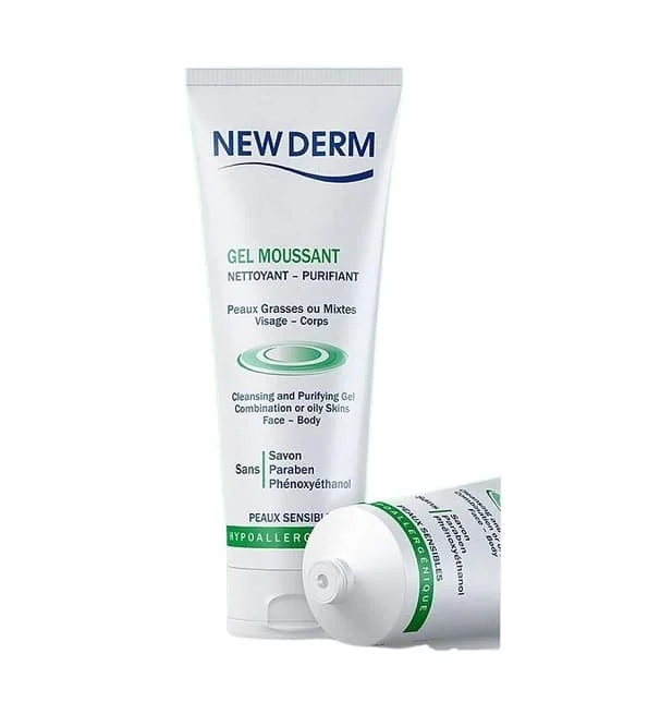 New Derm Gel Moussant Nettoyant Purifiant 250ml